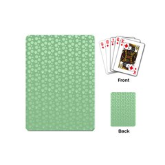 Background Polka Green Playing Cards Single Design (mini)