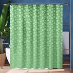 Background Polka Green Shower Curtain 60  x 72  (Medium)  60 x72  Curtain