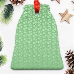 Background Polka Green Ornament (bell)