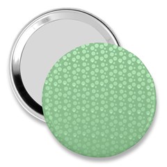 Background Polka Green 3  Handbag Mirrors