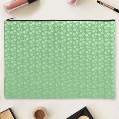 Background Polka Green Cosmetic Bag (xxxl)