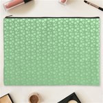 Background Polka Green Cosmetic Bag (XXXL) Front