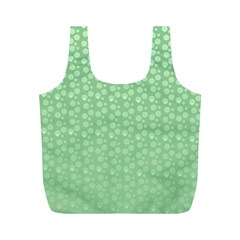 Background Polka Green Full Print Recycle Bag (m)