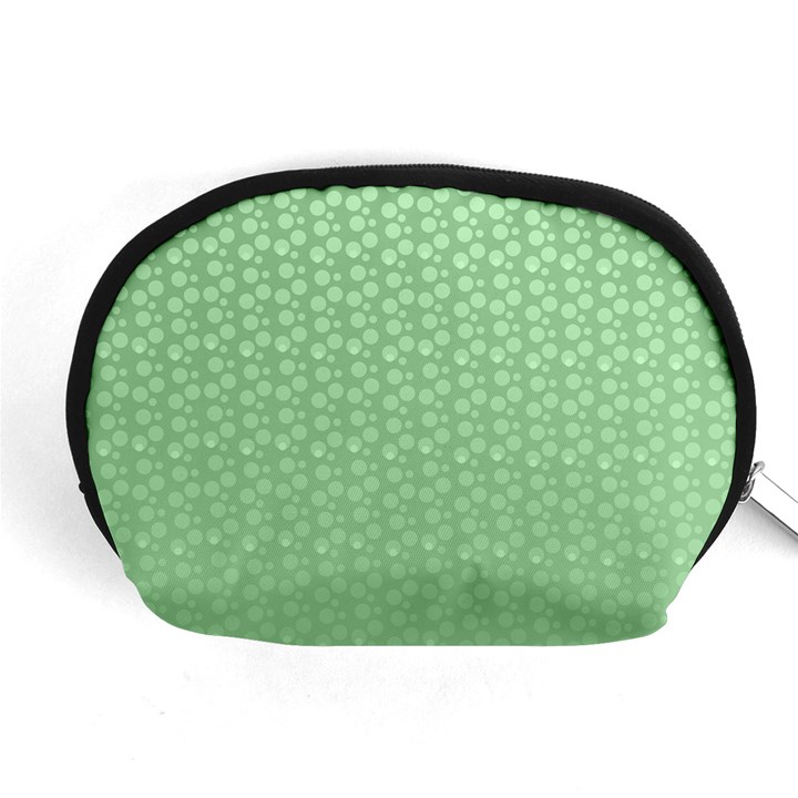 Background Polka Green Accessory Pouch (Medium)