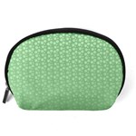 Background Polka Green Accessory Pouch (Large) Back