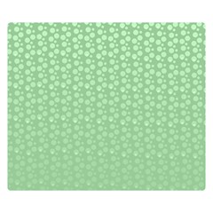 Background Polka Green Double Sided Flano Blanket (small) 