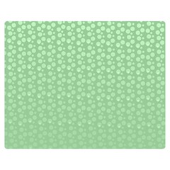 Background Polka Green Double Sided Flano Blanket (medium) 