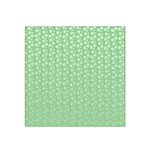 Background Polka Green Satin Bandana Scarf Front