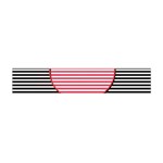 Heart Stripes Symbol Striped Flano Scarf (Mini) Front