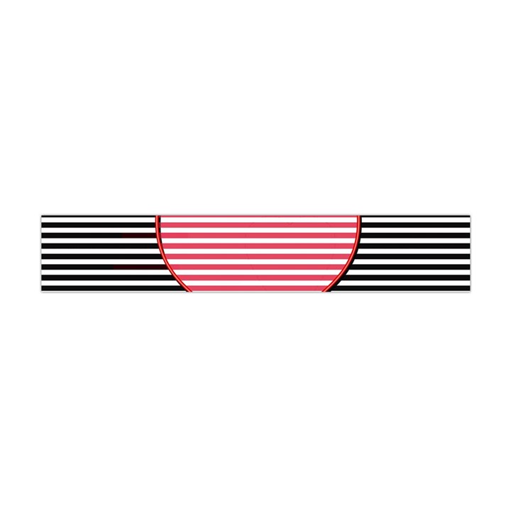 Heart Stripes Symbol Striped Flano Scarf (Mini)