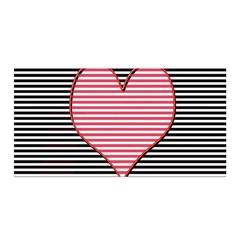 Heart Stripes Symbol Striped Satin Wrap by HermanTelo