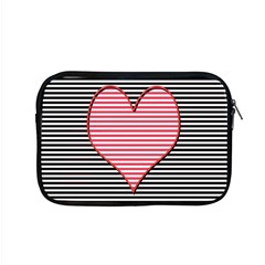 Heart Stripes Symbol Striped Apple Macbook Pro 15  Zipper Case