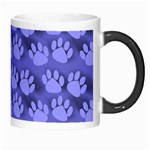 Pattern Texture Feet Dog Blue Morph Mugs Right