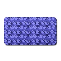 Pattern Texture Feet Dog Blue Medium Bar Mats