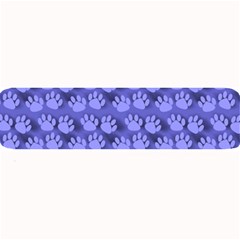 Pattern Texture Feet Dog Blue Large Bar Mats