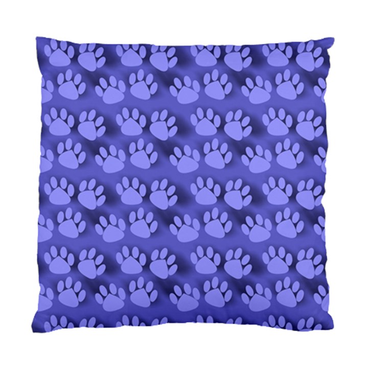 Pattern Texture Feet Dog Blue Standard Cushion Case (Two Sides)