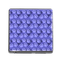 Pattern Texture Feet Dog Blue Memory Card Reader (square 5 Slot) by HermanTelo