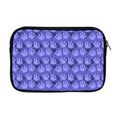 Pattern Texture Feet Dog Blue Apple Macbook Pro 17  Zipper Case