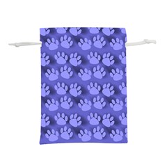 Pattern Texture Feet Dog Blue Lightweight Drawstring Pouch (s) by HermanTelo