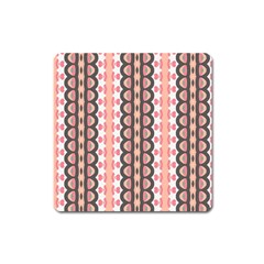 Wallpaper Cute Pattern Square Magnet by HermanTelo