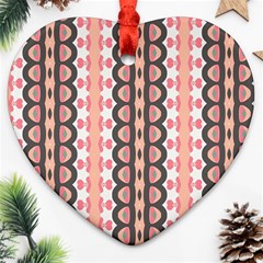 Wallpaper Cute Pattern Heart Ornament (two Sides) by HermanTelo