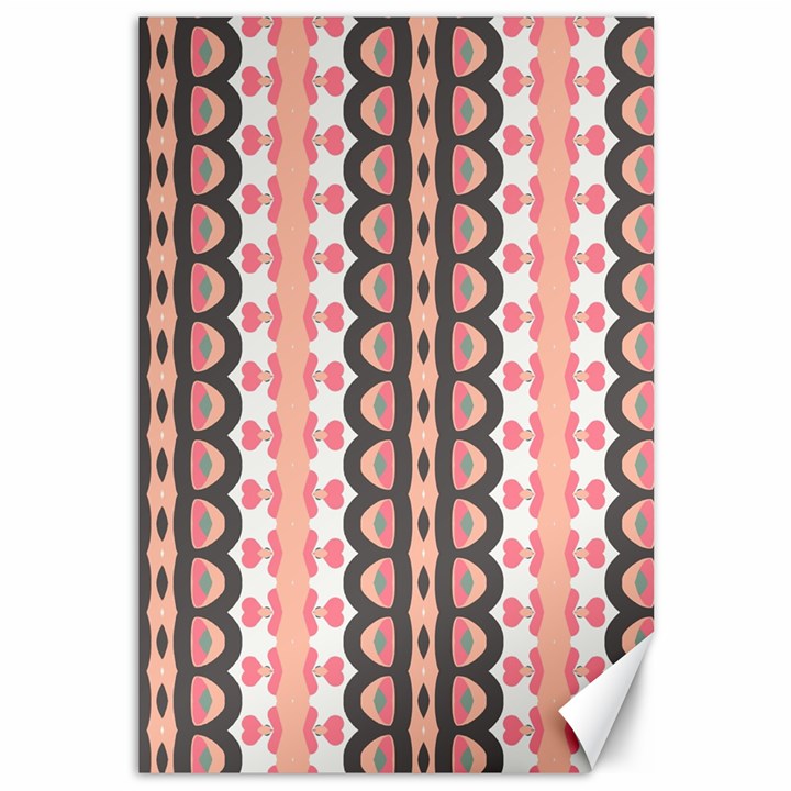 Wallpaper Cute Pattern Canvas 12  x 18 