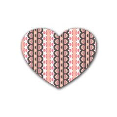 Wallpaper Cute Pattern Rubber Coaster (heart)  by HermanTelo