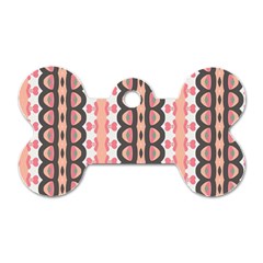 Wallpaper Cute Pattern Dog Tag Bone (two Sides)