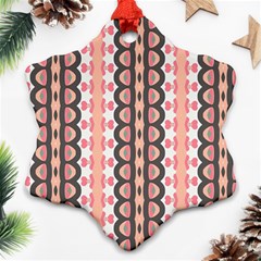 Wallpaper Cute Pattern Snowflake Ornament (two Sides)