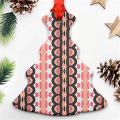 Wallpaper Cute Pattern Christmas Tree Ornament (two Sides)