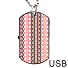 Wallpaper Cute Pattern Dog Tag Usb Flash (one Side)