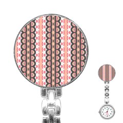 Wallpaper Cute Pattern Stainless Steel Nurses Watch by HermanTelo