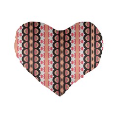 Wallpaper Cute Pattern Standard 16  Premium Flano Heart Shape Cushions