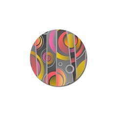 Abstract Colorful Background Grey Golf Ball Marker (4 Pack) by HermanTelo