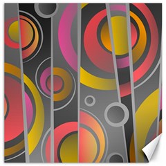 Abstract Colorful Background Grey Canvas 12  X 12 