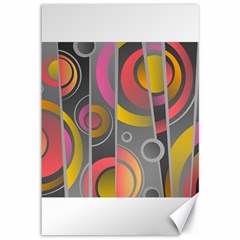 Abstract Colorful Background Grey Canvas 12  X 18 