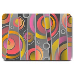 Abstract Colorful Background Grey Large Doormat 