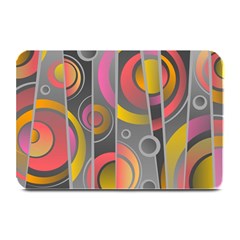 Abstract Colorful Background Grey Plate Mats