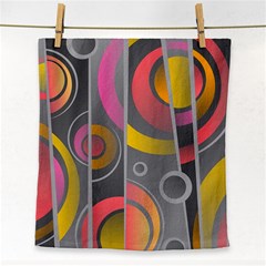 Abstract Colorful Background Grey Face Towel