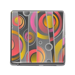 Abstract Colorful Background Grey Memory Card Reader (square 5 Slot)