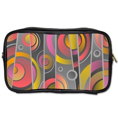 Abstract Colorful Background Grey Toiletries Bag (one Side)