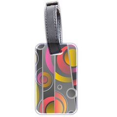 Abstract Colorful Background Grey Luggage Tag (two Sides) by HermanTelo