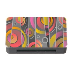 Abstract Colorful Background Grey Memory Card Reader With Cf