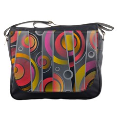 Abstract Colorful Background Grey Messenger Bag by HermanTelo