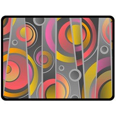 Abstract Colorful Background Grey Double Sided Fleece Blanket (large) 