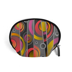 Abstract Colorful Background Grey Accessory Pouch (small)