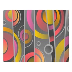 Abstract Colorful Background Grey Double Sided Flano Blanket (large) 