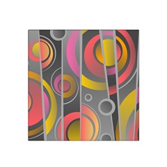 Abstract Colorful Background Grey Satin Bandana Scarf