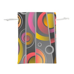 Abstract Colorful Background Grey Lightweight Drawstring Pouch (m)