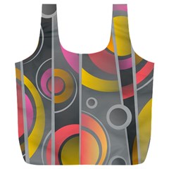 Abstract Colorful Background Grey Full Print Recycle Bag (xxl)